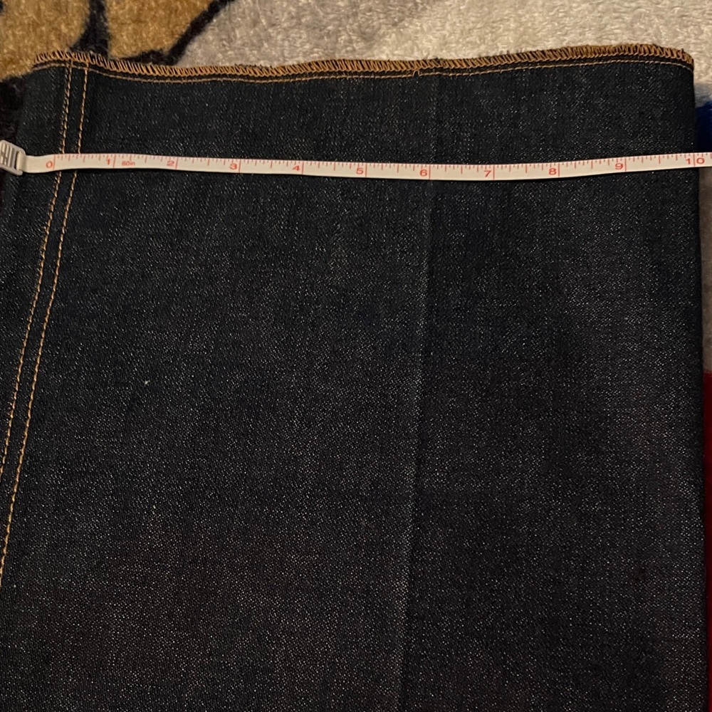 Brittania Vintage 1970’s Flare Jeans Star Accents Dark Blue Denim 34L NWOT - Picture 6 of 6